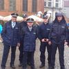 Patrole niemieckich policjantów na Starym Mieście w Gdańsku
