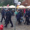 Patrole niemieckich policjantów na Starym Mieście w Gdańsku